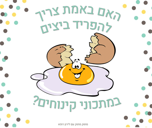 האם צריך להפריד ביצים בקינוחים לירון רופא