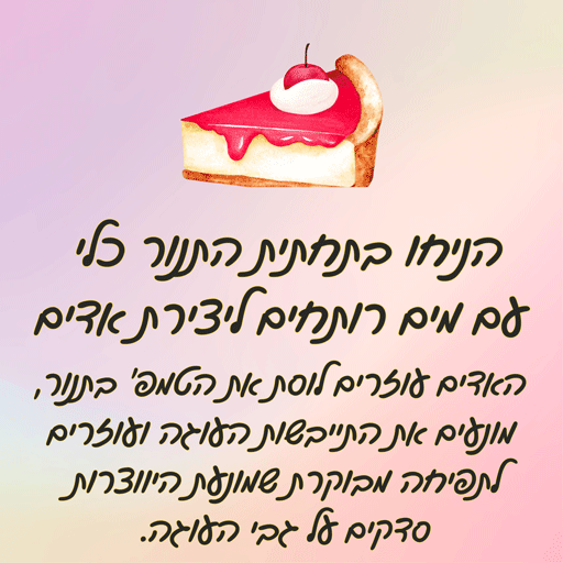 עוגת גבינה גבוהה לירון רוםא