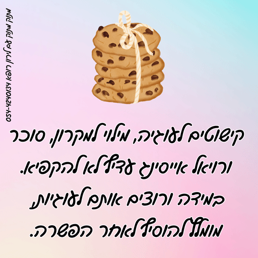 המדריך להקפאת עוגיות- לירון רופא