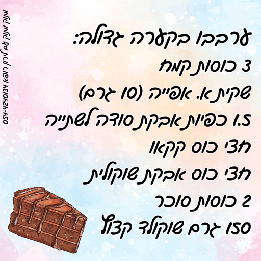 איך מכינים עוגת שוקולד ללא חלב לירון רופא