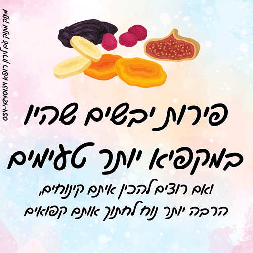 איך שומרים על פירות יבשים לאורך זמן