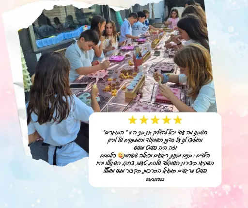 המלצה לסדנה ליום הולדת בצפון לירון רופא שוקולד