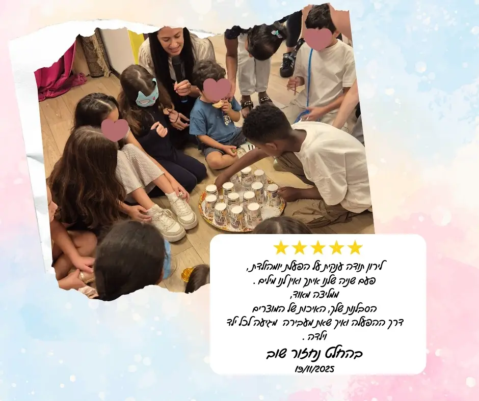 המלצה לסדנת שוקולד בצפון הפעלה ליום הולדת בצפון לירון רופא